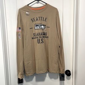 Seattle Seahawks Nike long sleeve T shirt.